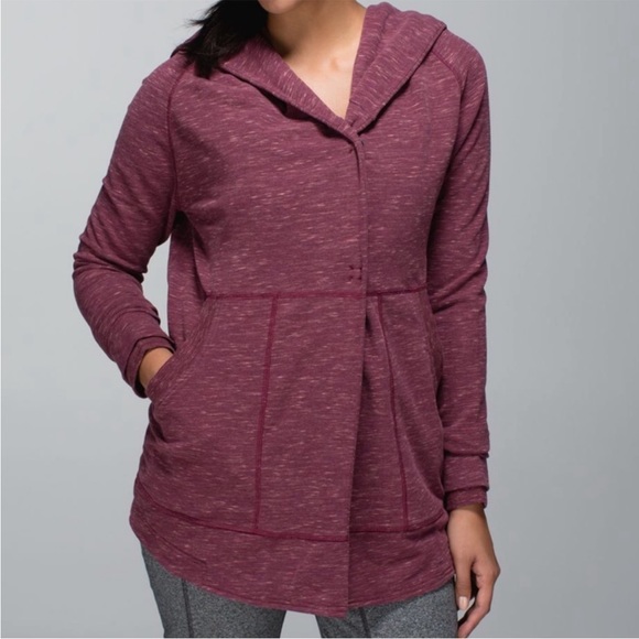 lululemon athletica Tops - Lululemon Find Your Centre Wrap Rust Berry